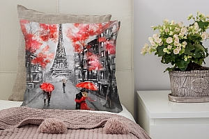 3D Подушка «Париж - город любви» вид 5