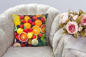 3D Подушка «Цитрусы с ягодами» вид 4