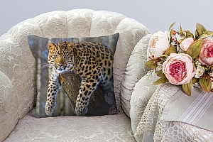 3D Подушка «Амурский леопард» вид 2