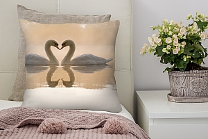 3D Подушка «Влюбленные лебеди» вид 8