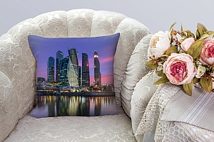 3D Подушка «Москва Сити вечером» вид 8