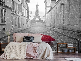 3D Фотообои «Дождь в Париже»