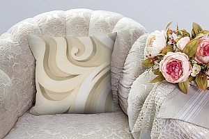 3D Подушка «Тёплый орнамент»                                                  вид 2
