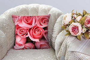 3D Подушка «Букет роз»                                           вид 3