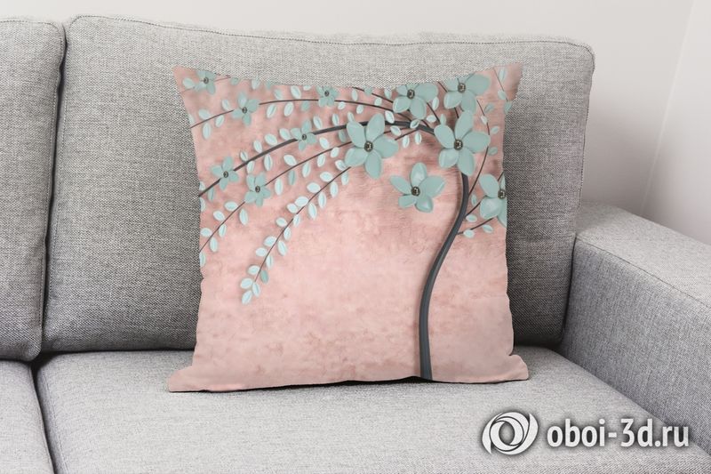 3D Подушка «Цветущее дерево» вид 3
