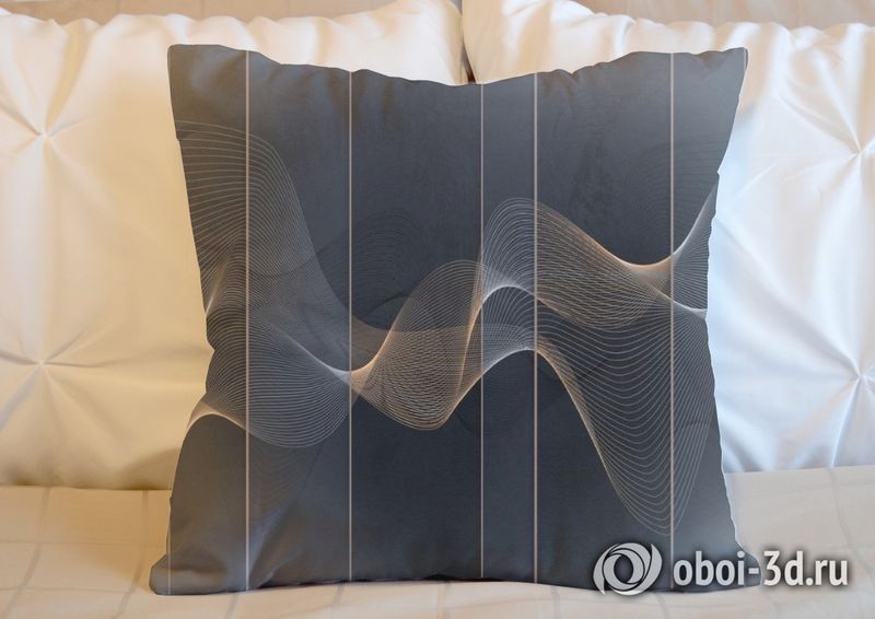 3D Подушка «Сапфировые волны» вид 5