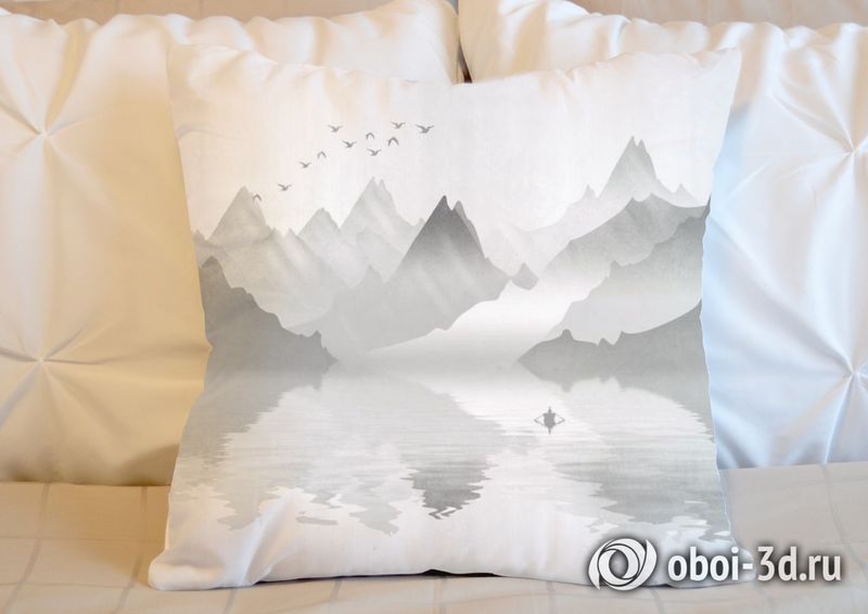 3D Подушка «Туманное озеро» вид 5