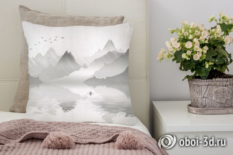 3D Подушка «Туманное озеро» вид 4