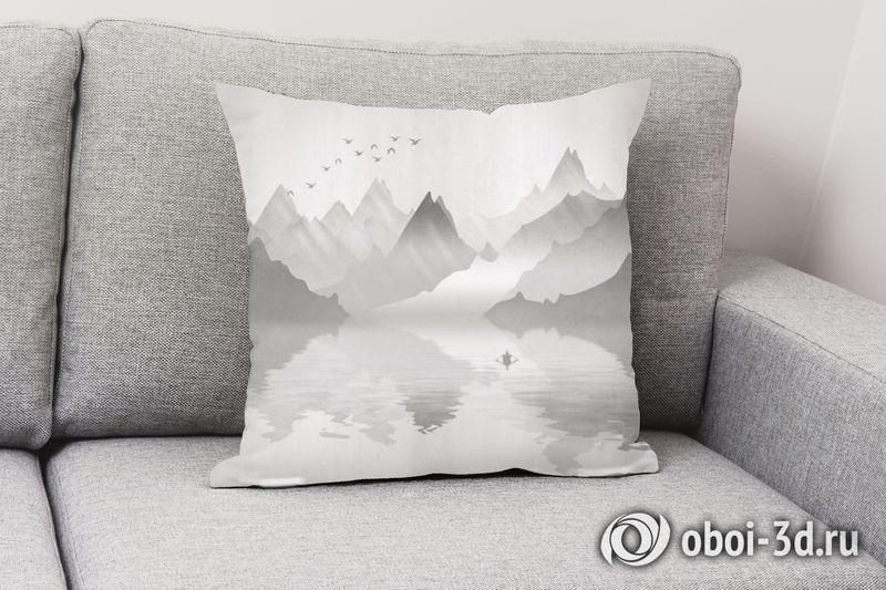 3D Подушка «Туманное озеро» вид 2