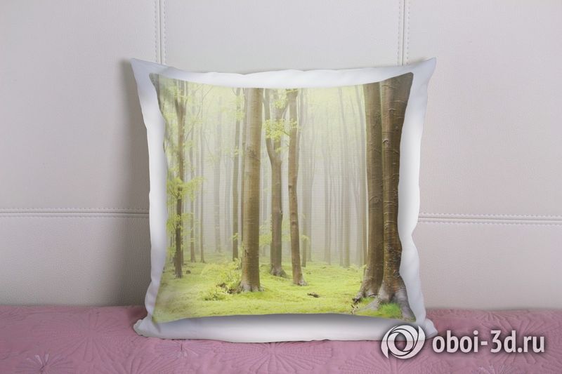 3D Подушка «Зеленый лес»  вид 2
