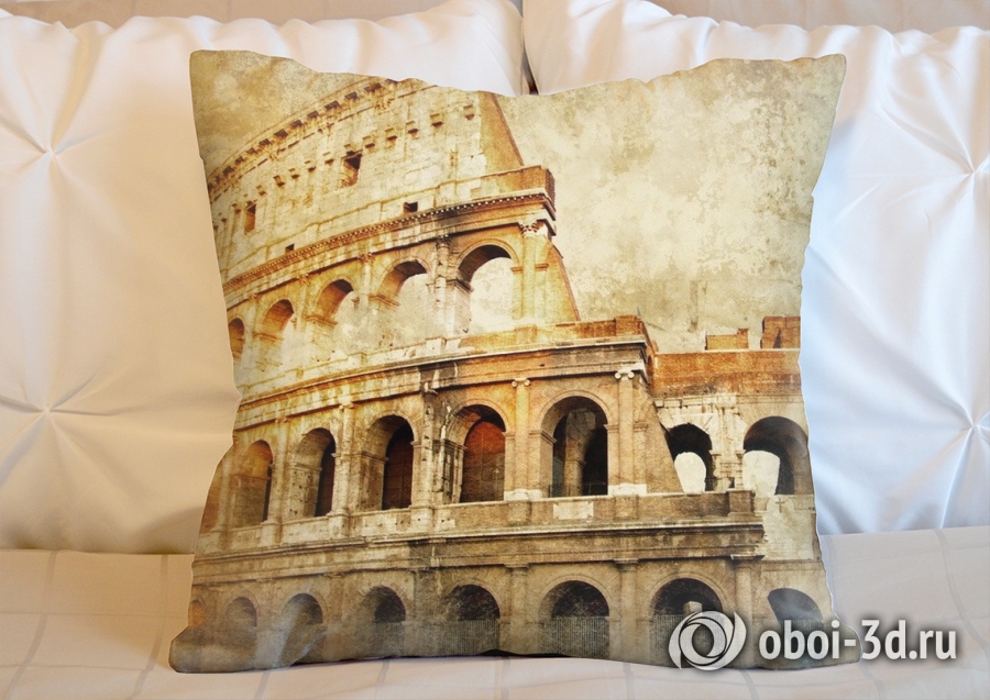 3D Подушка «Фреска Колизей»  вид 5