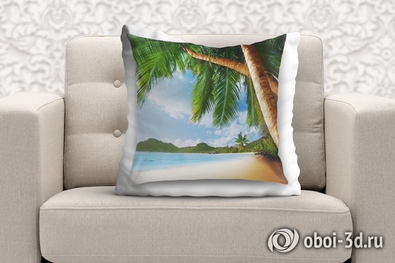 3D Подушка «Пляж» вид 3