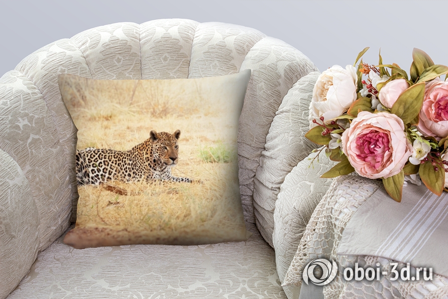 3D Подушка «Леопард» вид 2