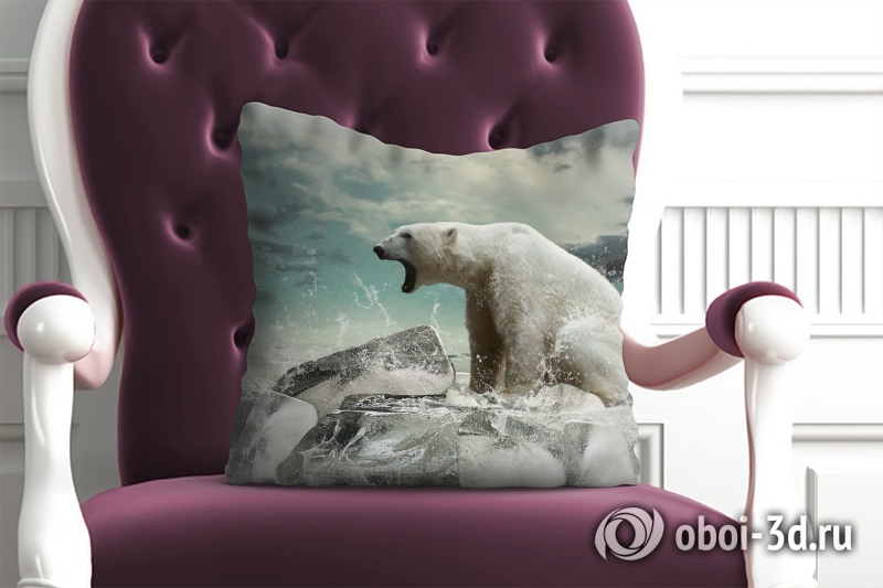 3D Подушка «Белый медведь» вид 5