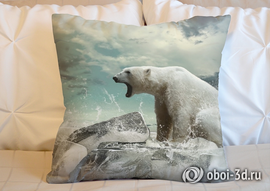 3D Подушка «Белый медведь» вид 4