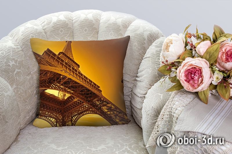 3D Подушка «Париж» вид 4