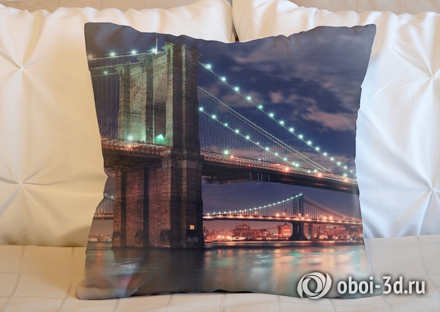 3D Подушка «Бруклинский мост» вид 4