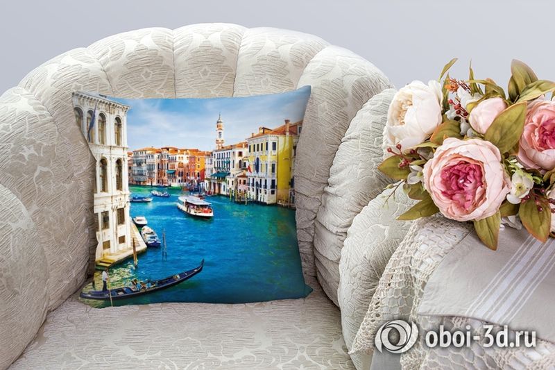 3D Подушка «Венеция: канал Ла-Джудекка»  вид 3
