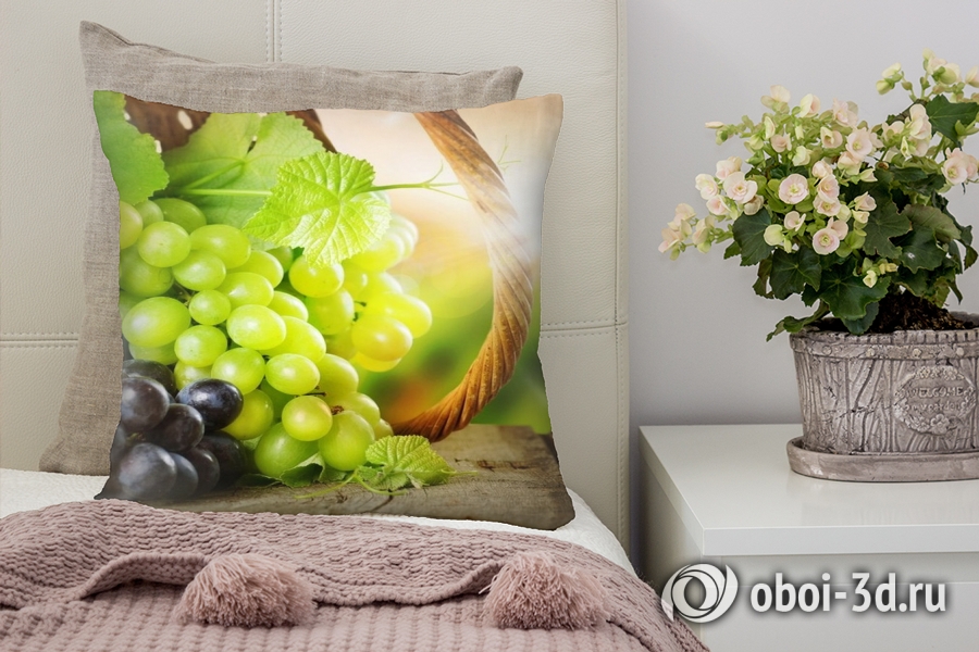 3D Подушка «Грозди винограда»  вид 5
