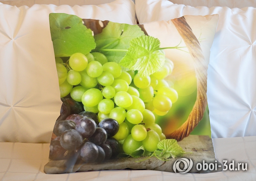 3D Подушка «Грозди винограда»  вид 2