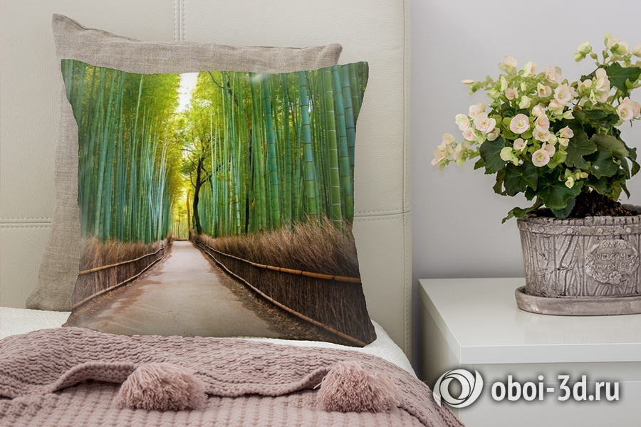 3D Подушка «Бамбуковый лес»  вид 5