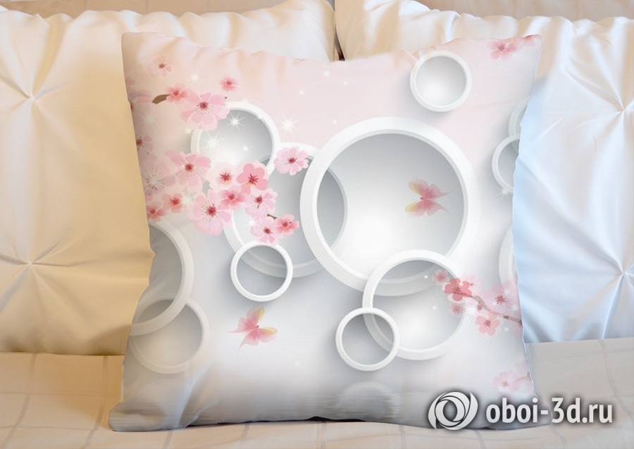 3D Подушка «Сакура в цвету»  вид 4