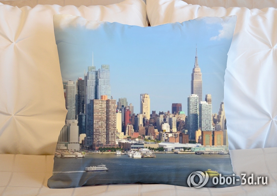 3D Подушка «С видом Нью-Йорка»  вид 4