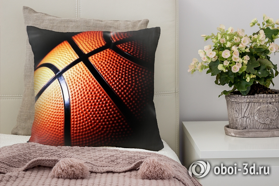 3D Подушка «Баскетбольный мяч»  вид 5