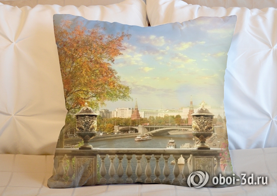 3D Подушка «Осень в Москве» вид 5