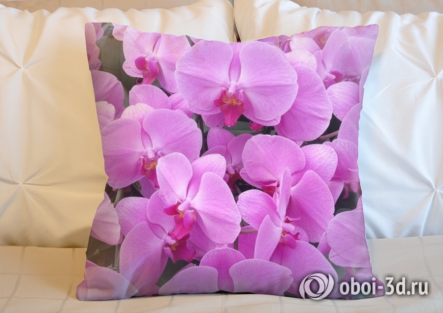 3D Подушка «Цветки орхидеи» вид 2