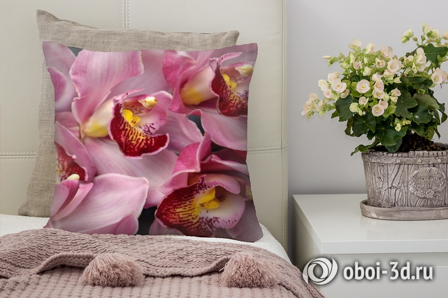 3D Подушка «Нежность лепестков орхидей» вид 4