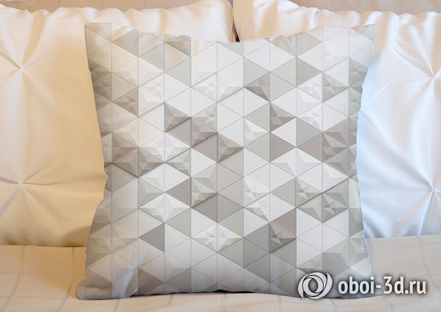 3D Подушка «Треугольная мозаика» вид 10