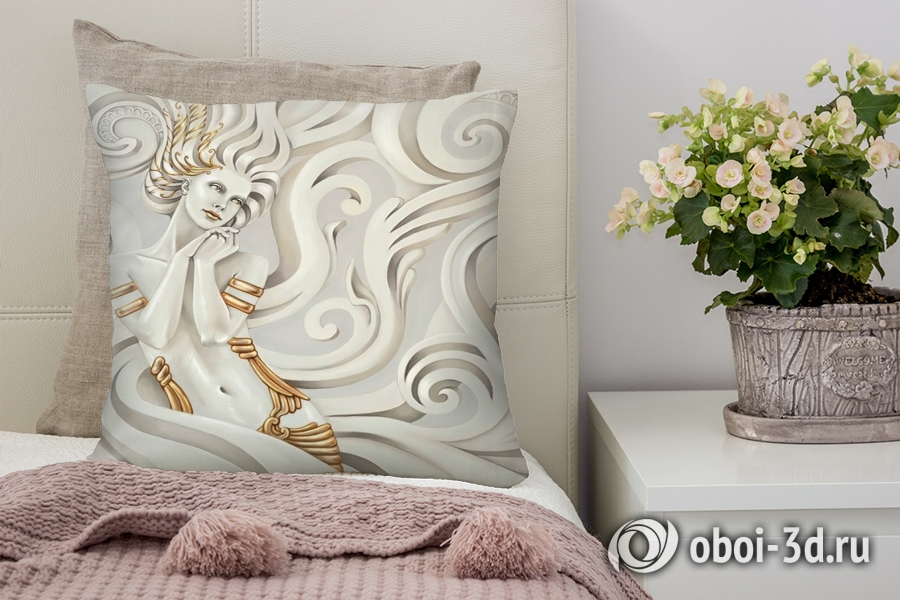 3D Подушка «Мечтающая богиня» вид 3