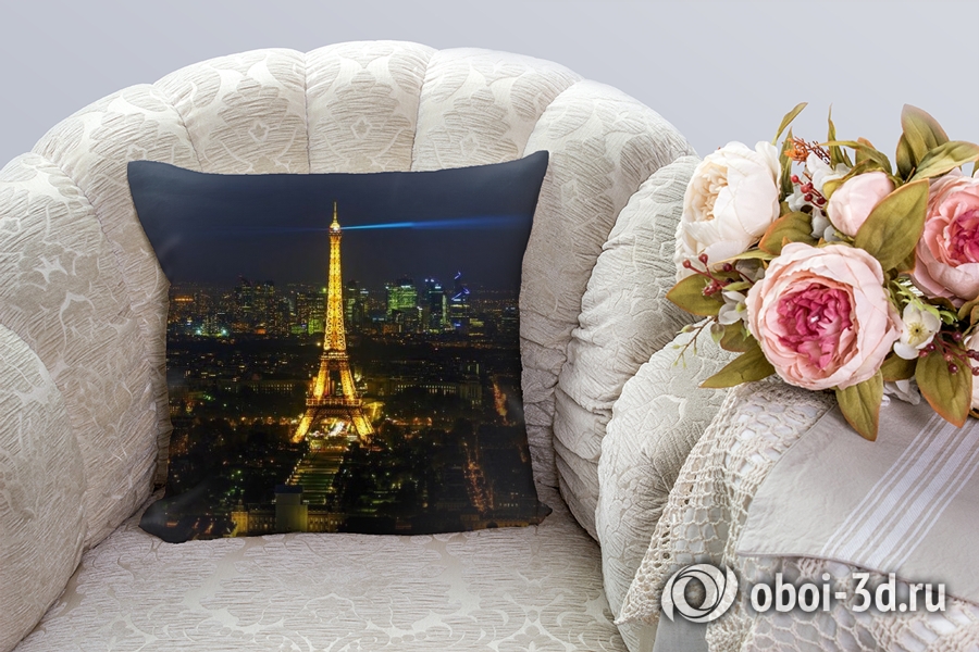 3D Подушка «Ночь в Париже» вид 4