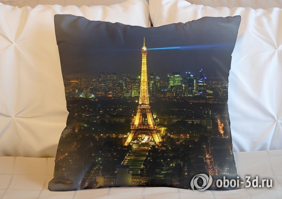 3D Подушка «Ночь в Париже» вид 2