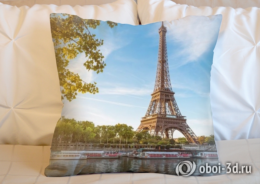 3D Подушка «Лето в Париже» вид 2