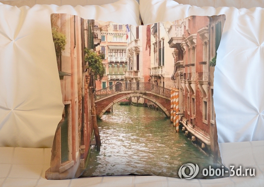 3D Подушка «Мостик в Венеции» вид 2
