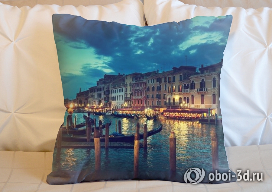 3D Подушка «Вечерняя Венеция» вид 2