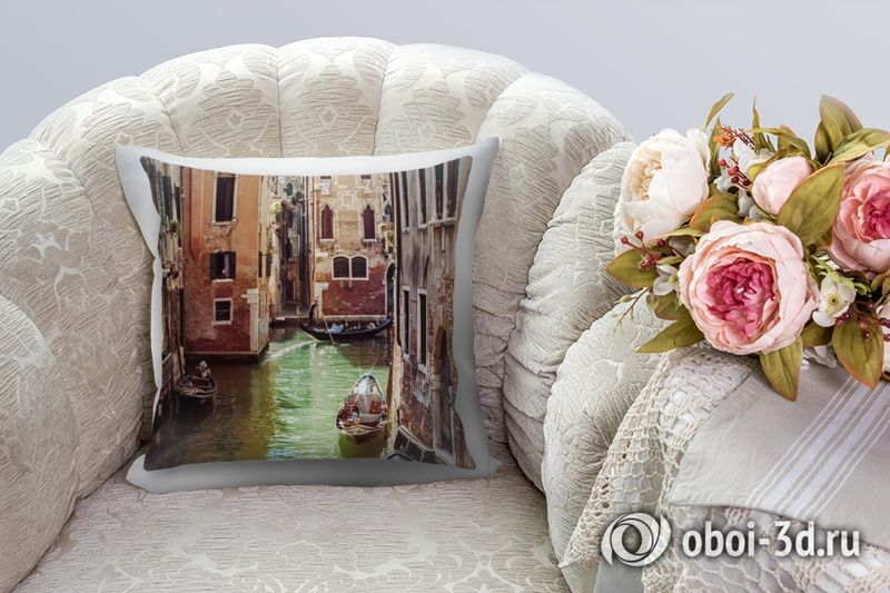 3D Подушка «Солнечный день в Венеции» вид 4