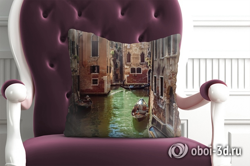 3D Подушка «Солнечный день в Венеции» вид 3