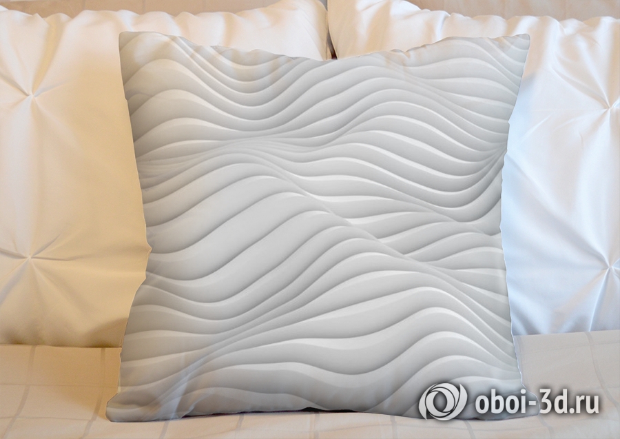 3D Подушка «Объемные волны» вид 2