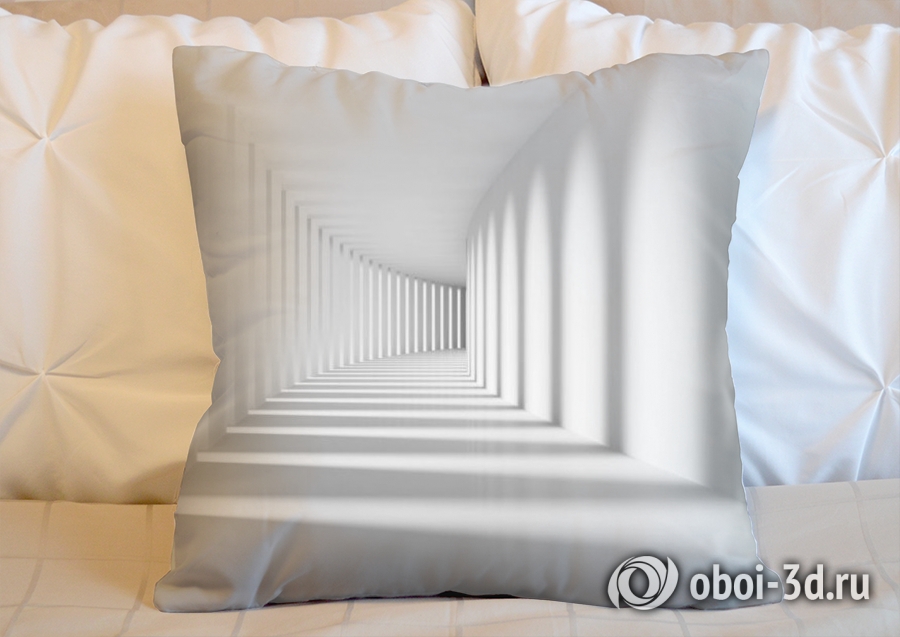 3D Подушка «Белый тоннель» вид 2