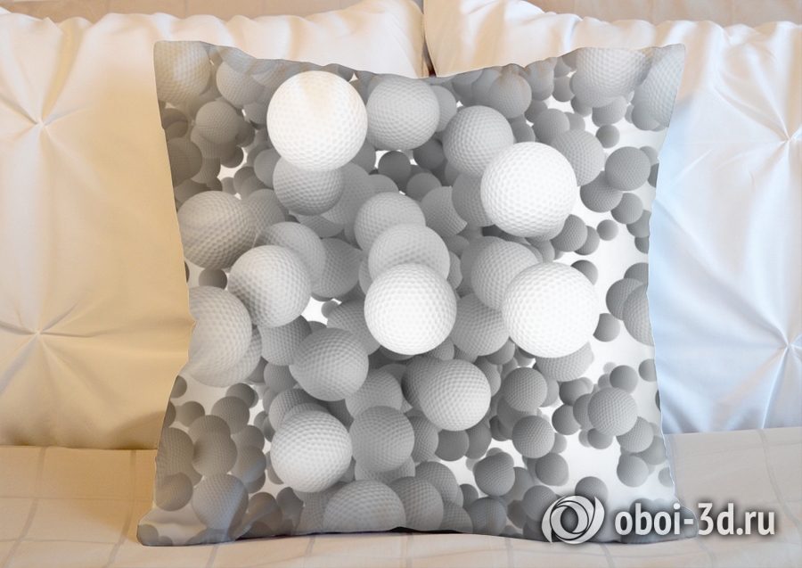 3D Подушка «Мячи для гольфа» вид 2