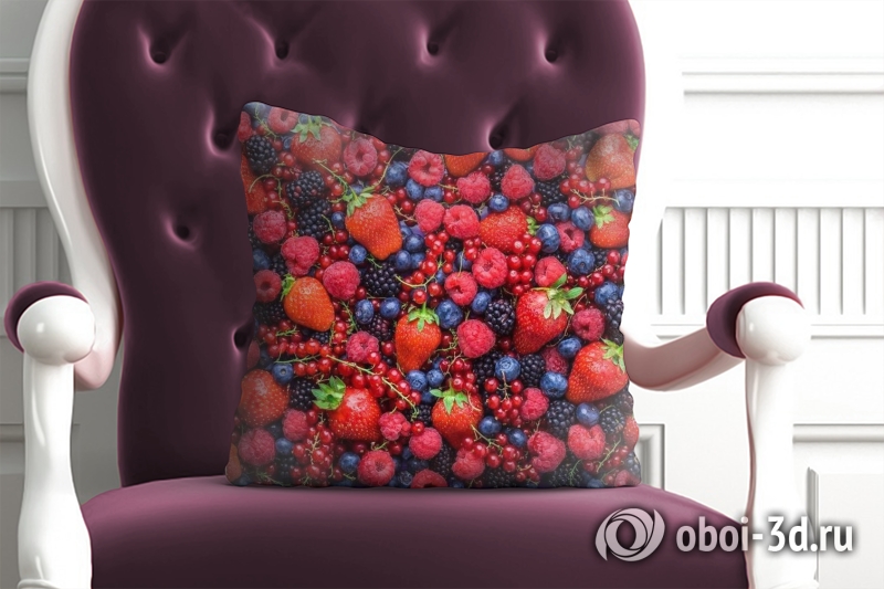 3D Подушка «Ассорти из ягод» вид 3