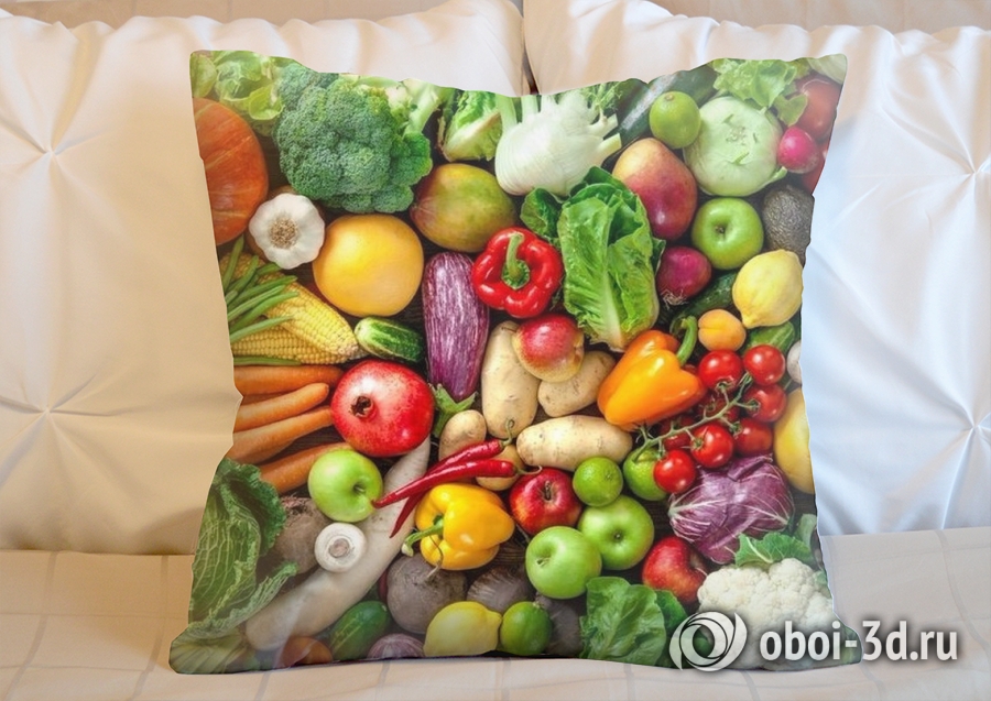 3D Подушка «Фруктово-овощное изобилие» вид 2