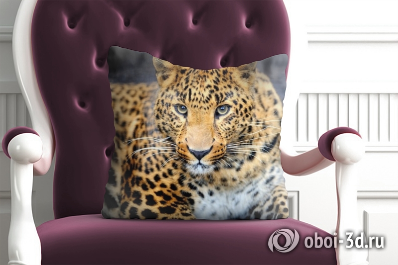 3D Подушка «Красивый леопард» вид 6