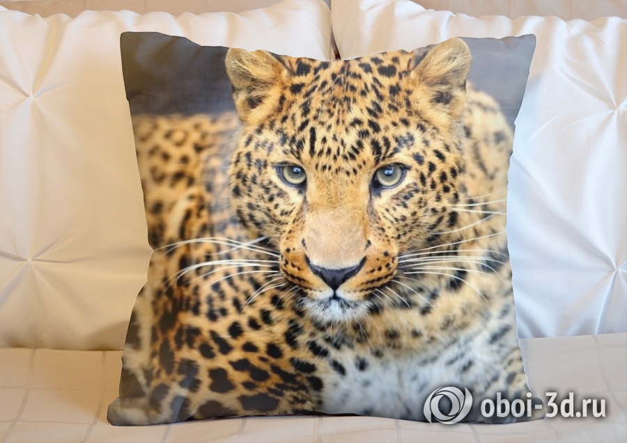 3D Подушка «Красивый леопард» вид 4