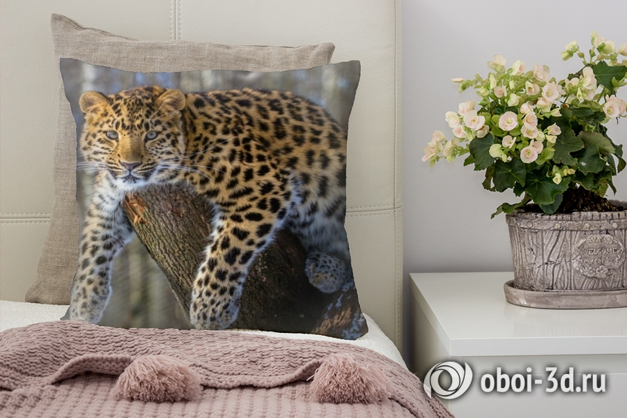 3D Подушка «Амурский леопард» вид 8