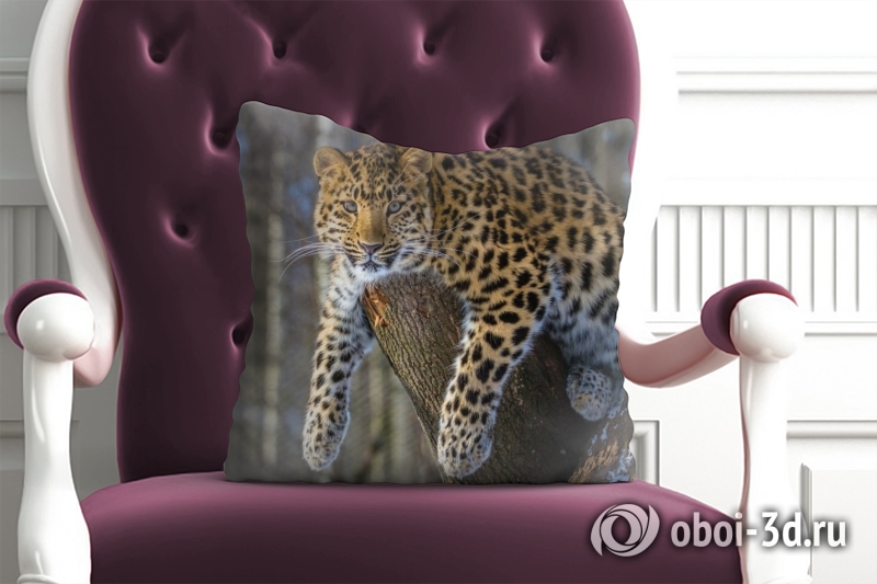 3D Подушка «Амурский леопард» вид 6