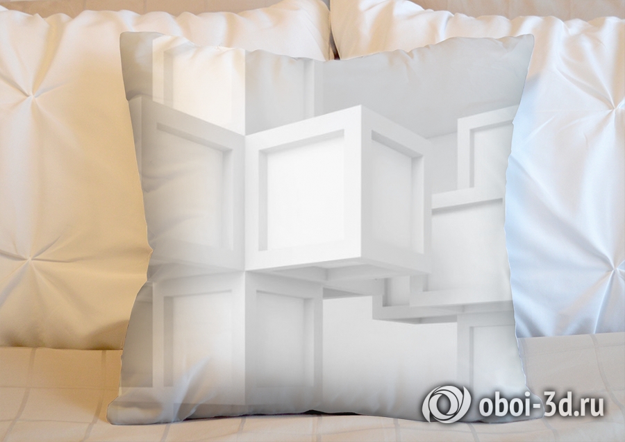 3D Подушка «Кубическая абстракция» вид 2